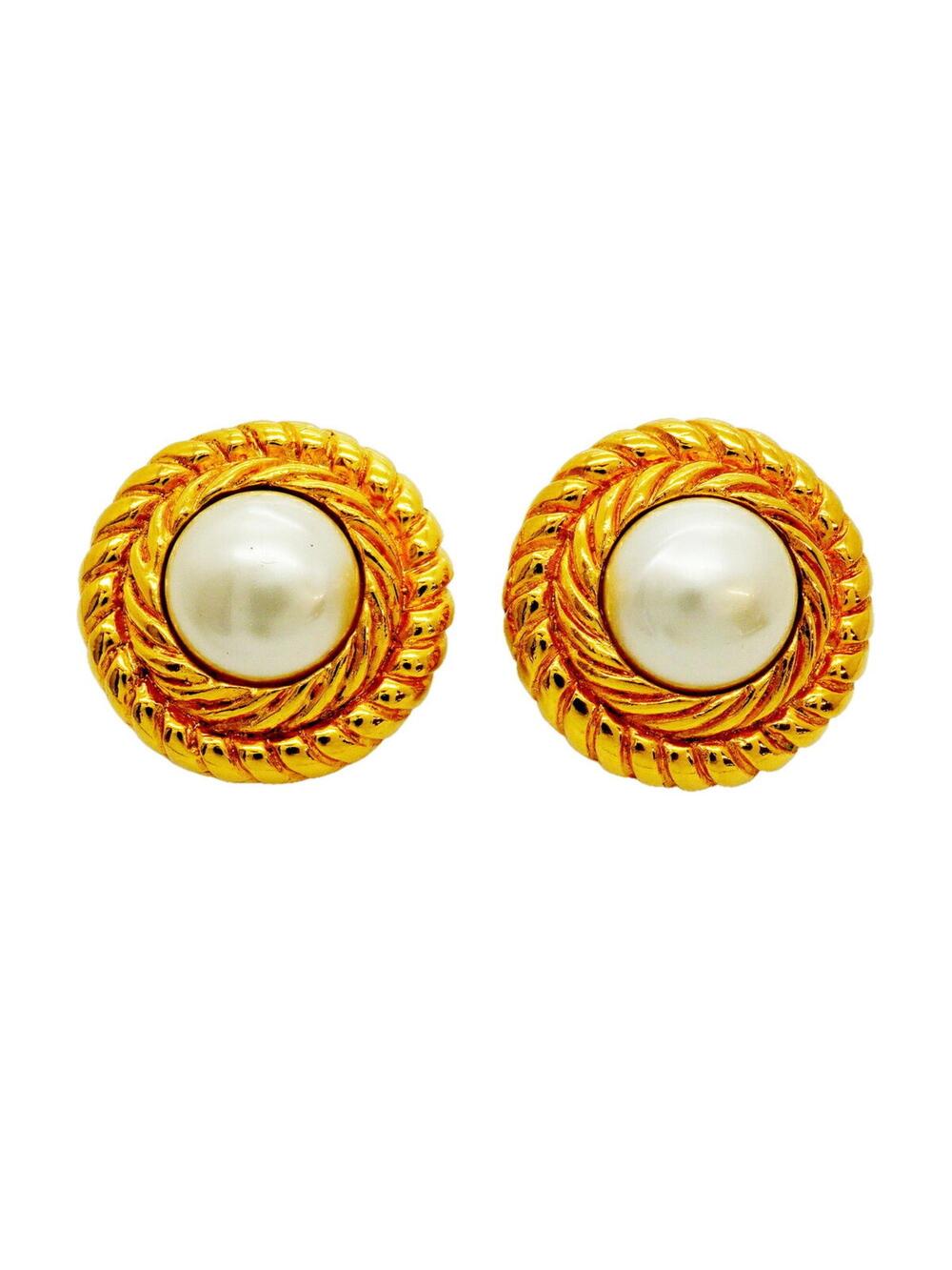Chanel Clip-On Earrings Pearl #351238C48B